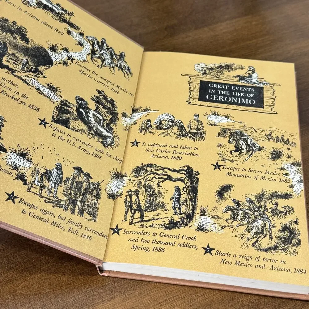 The Story of Geronimo by Jim Kjelgaard 1958 Grosset & Dunlap Signature Book HC